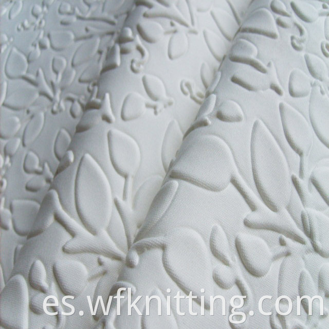 3d Emboss Polyester Scuba Jersey Fabric